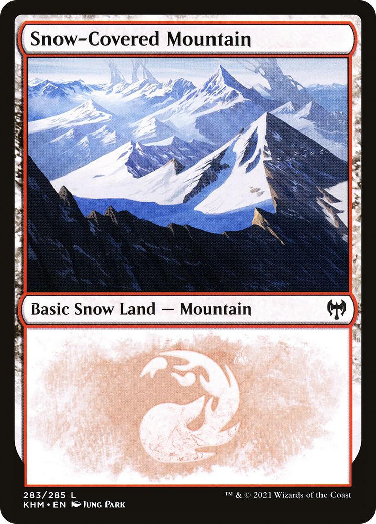 Snow-Covered Mountain (283) (KHM-283) - Kaldheim: (snow) Foil