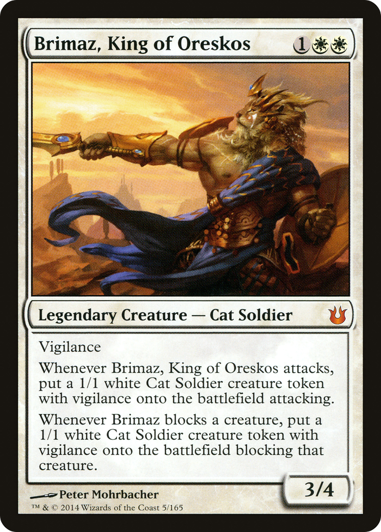Brimaz, King of Oreskos (BNG-005) - Born of the Gods Foil