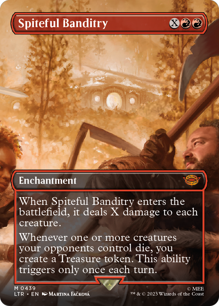 Spiteful Banditry (Borderless) (LTR-439) - The Lord of the Rings: Tales of Middle-earth (Borderless) Foil