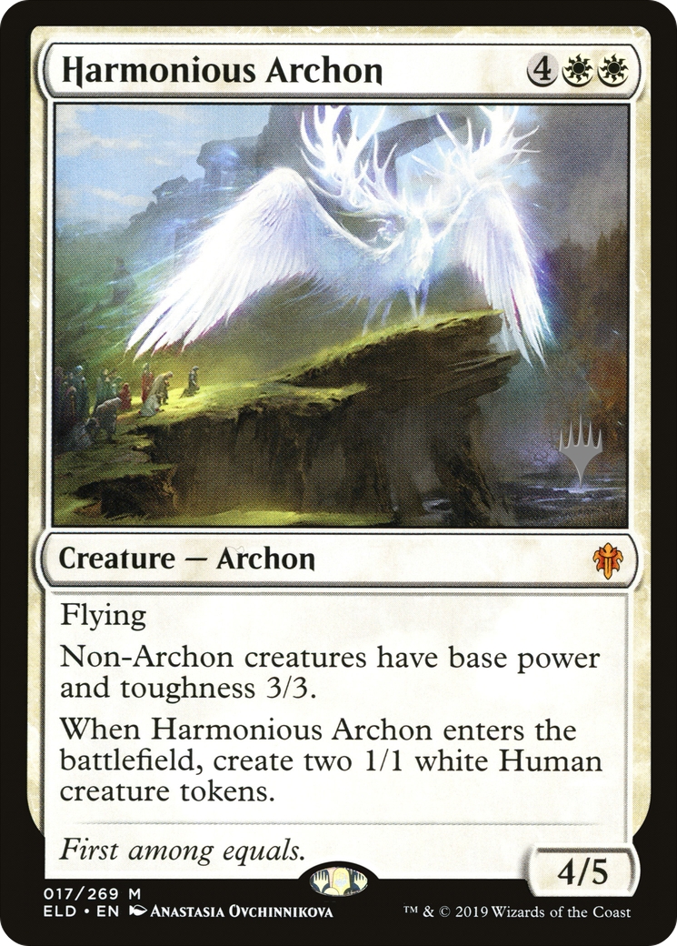 Harmonious Archon (PPELD-017) - Throne of Eldraine Promos Foil