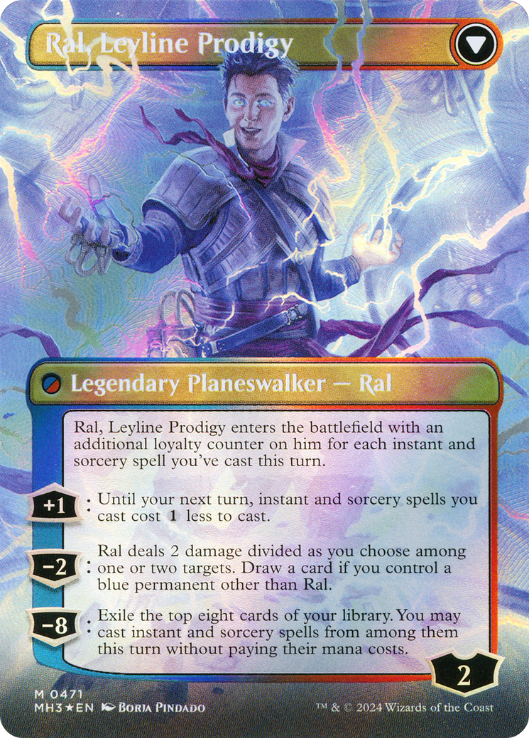 Ral, Monsoon Mage (Borderless) (Textured Foil) (MH3-471) - Modern Horizons 3 (Borderless) Foil