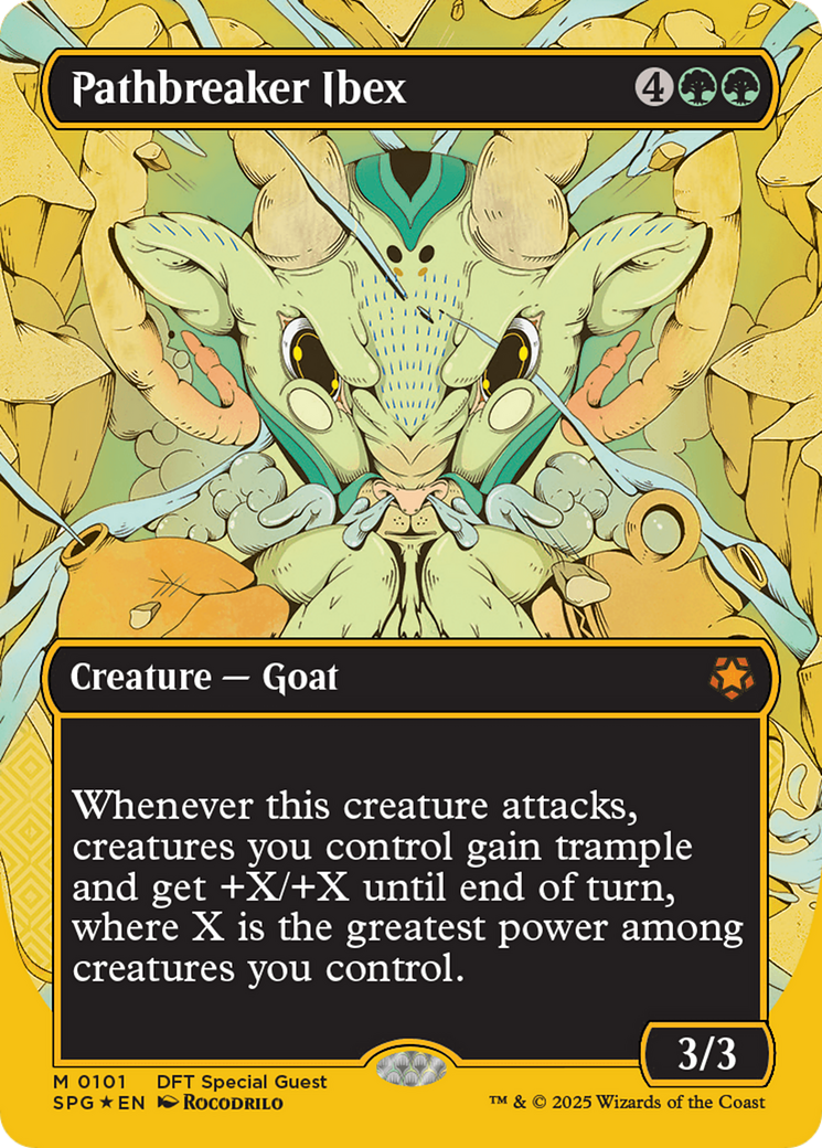 Pathbreaker Ibex (Borderless) (First-Place Foil) (SPG-101) - Special Guests (Borderless) Foil