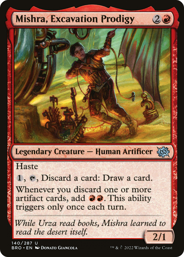 Mishra, Excavation Prodigy (BRO-140) - The Brothers' War Foil