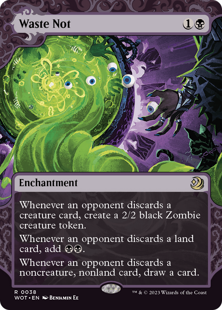 Waste Not (WOT-038) - Wilds of Eldraine: Enchanting Tales: (Showcase) (Borderless)