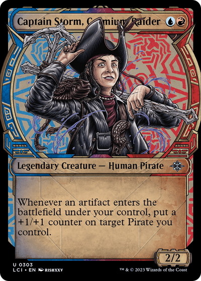 Captain Storm, Cosmium Raider (Showcase) (LCI-303) - The Lost Caverns of Ixalan: (Showcase) Foil