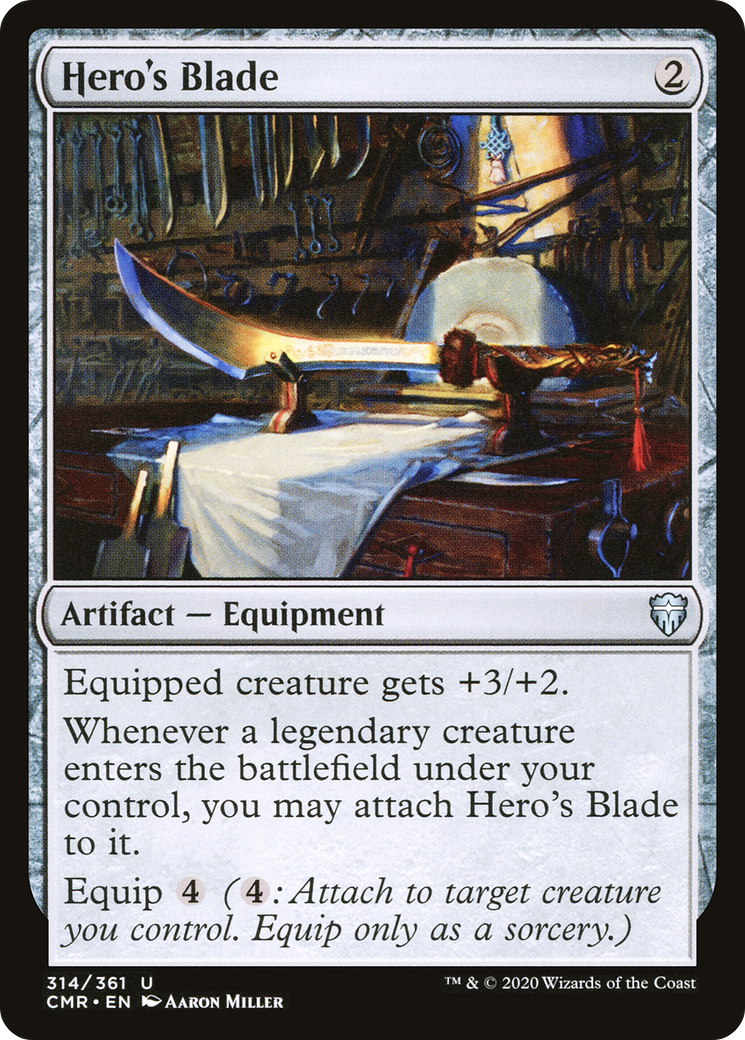 Hero's Blade (314) (CMR-314) - Commander Legends Foil