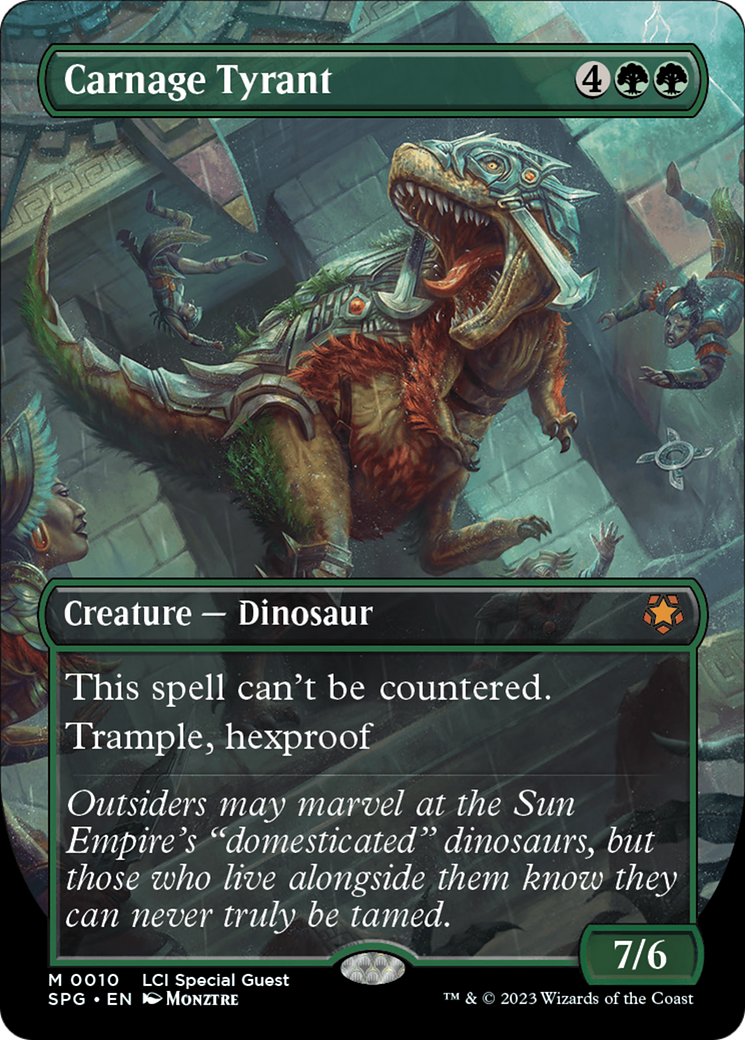 Carnage Tyrant (Borderless) (SPG-010) - Special Guests (Borderless)