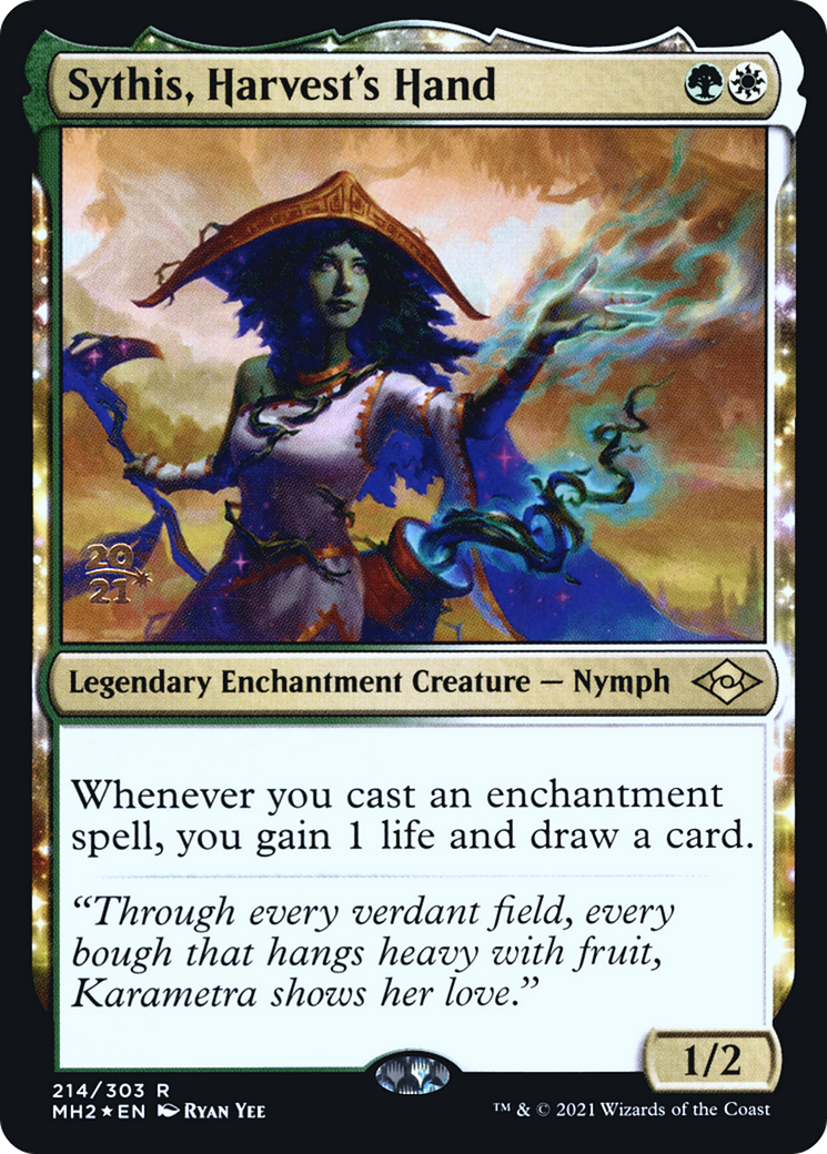 Sythis, Harvest's Hand (PRE-214) - Modern Horizons 2 Promos: (enchantment) Foil