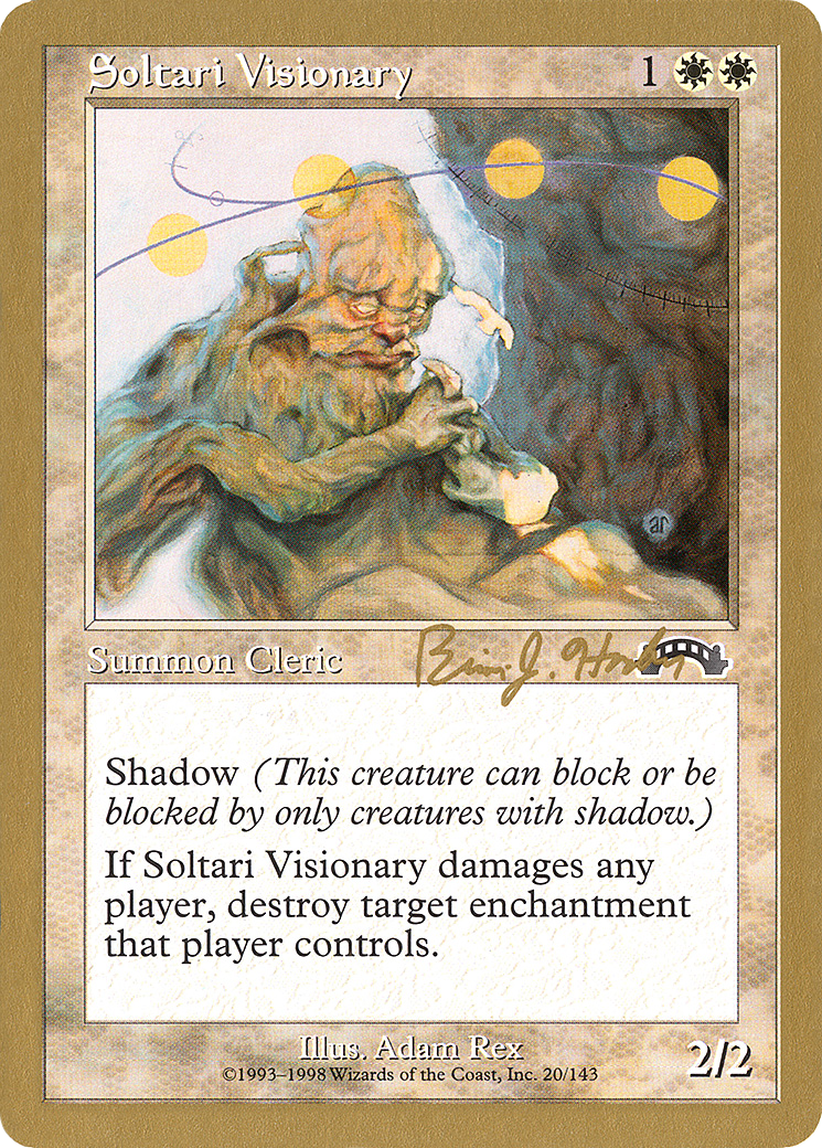 Soltari Visionary - 1998 Brian Hacker (EXO) (WCD-) - World Championship Decks 1998
