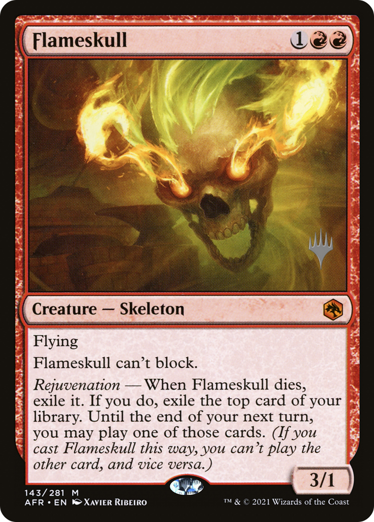 Flameskull (PPAFR-143P) - Adventures in the Forgotten Realms Promos Foil