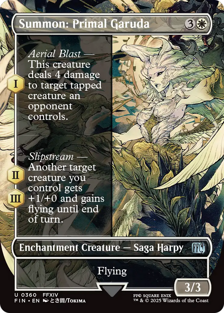 Summon: Primal Garuda (Borderless) (FIN-360) - FINAL FANTASY: (enchantment) (Borderless)