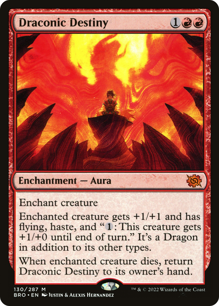Draconic Destiny (BRO-130) - The Brothers' War Foil