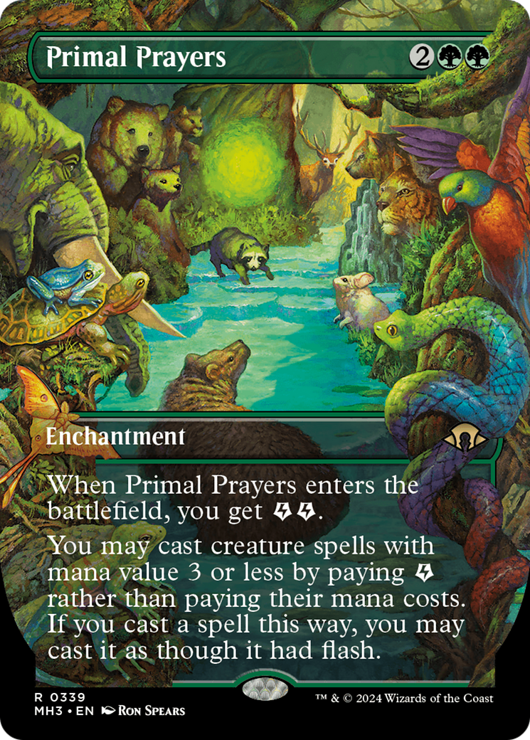 Primal Prayers (Borderless) (MH3-339) - Modern Horizons 3 (Borderless)
