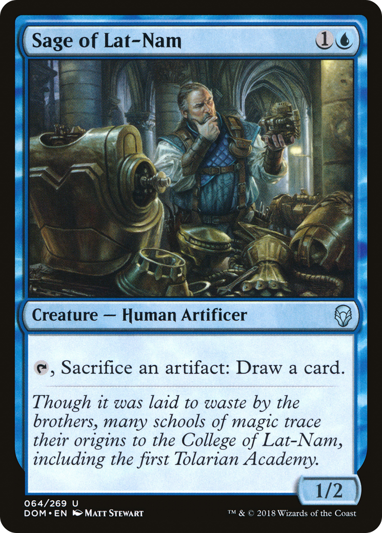 Sage of Lat-Nam (DOM-064) - Dominaria Foil