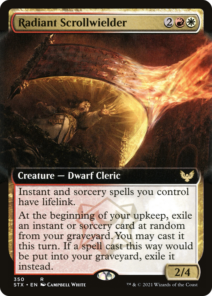 Radiant Scrollwielder (Extended Art) (STX-350) - Strixhaven: School of Mages: (Extended Art)