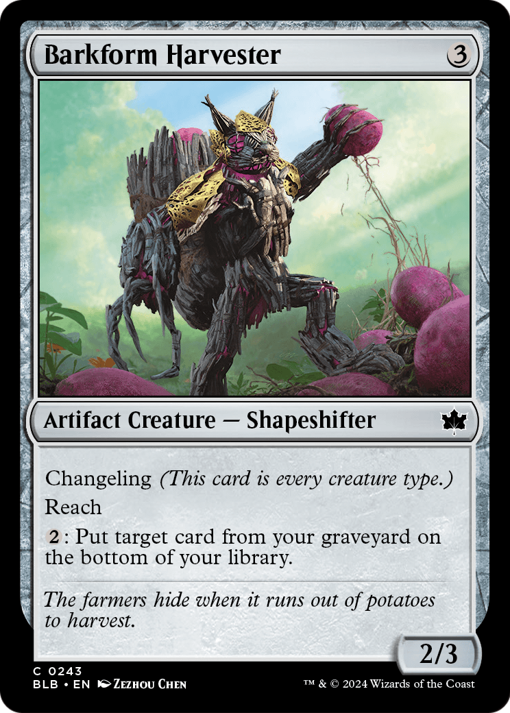 Barkform Harvester (BLB-243) - Bloomburrow Foil