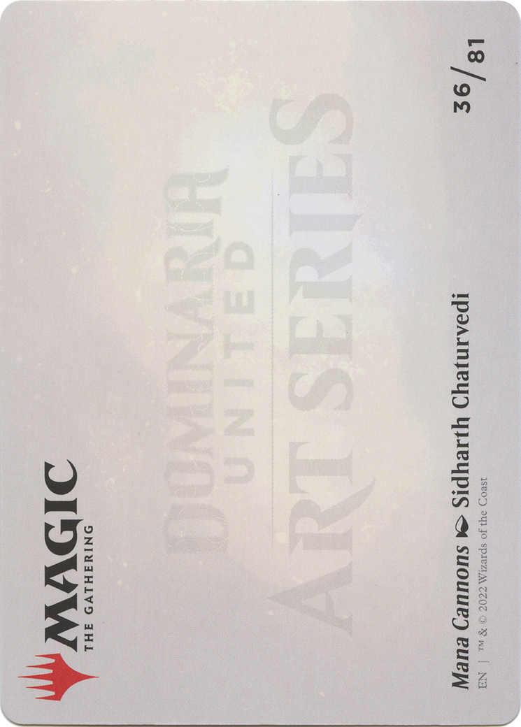 Mana Cannons // Mana Cannons (ADMU-036) - Dominaria United Art Series (Borderless)