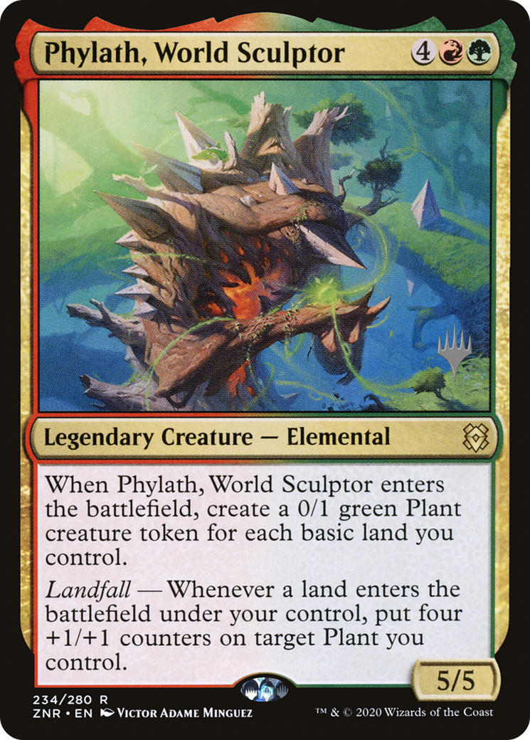 Phylath, World Sculptor (PPZNR-234P) - Zendikar Rising Promos