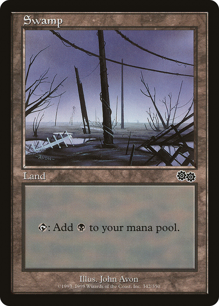 Swamp (342) (USG-342) - Urza's Saga