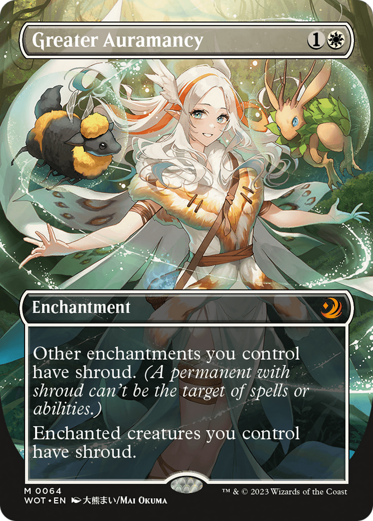 Greater Auramancy (Anime Borderless) (WOT-064) - Wilds of Eldraine: Enchanting Tales (Borderless) Foil