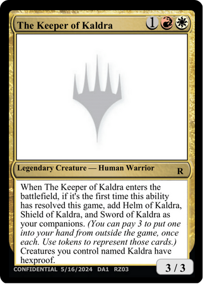 The Keeper of Kaldra (UNK-RZ03C) - Unknown Event