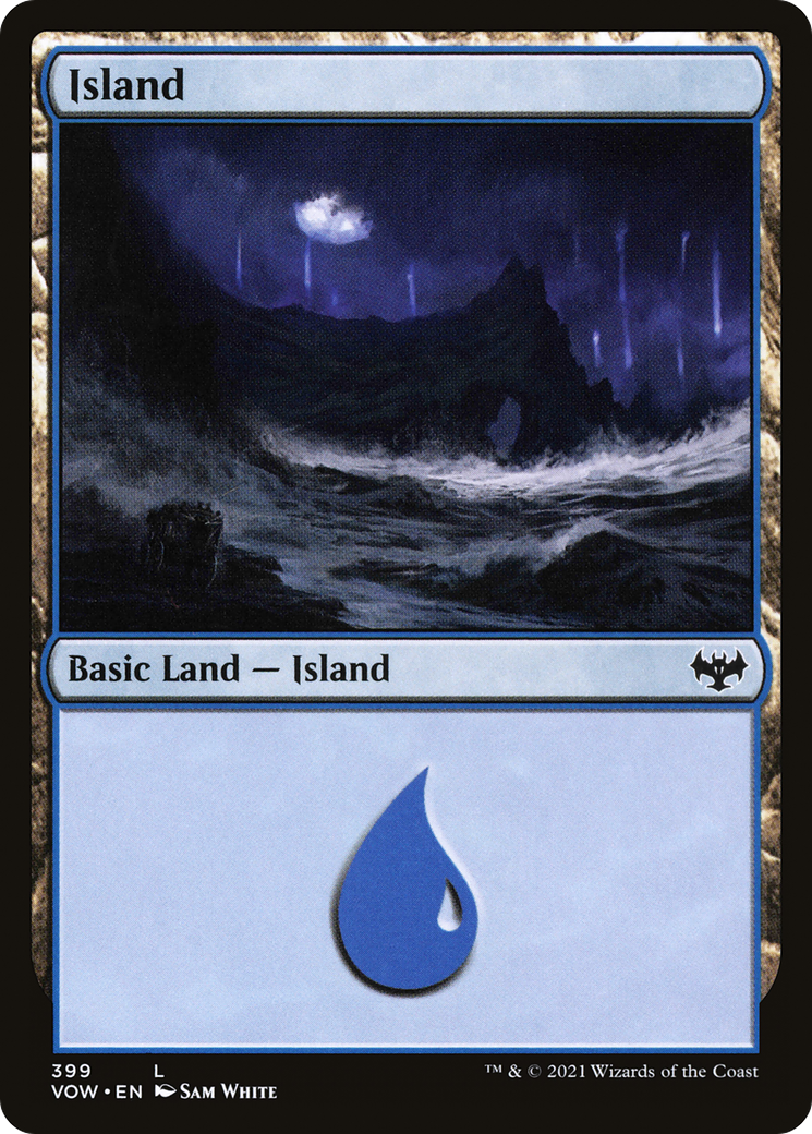 Island (399) (VOW-399) - Innistrad: Crimson Vow Foil