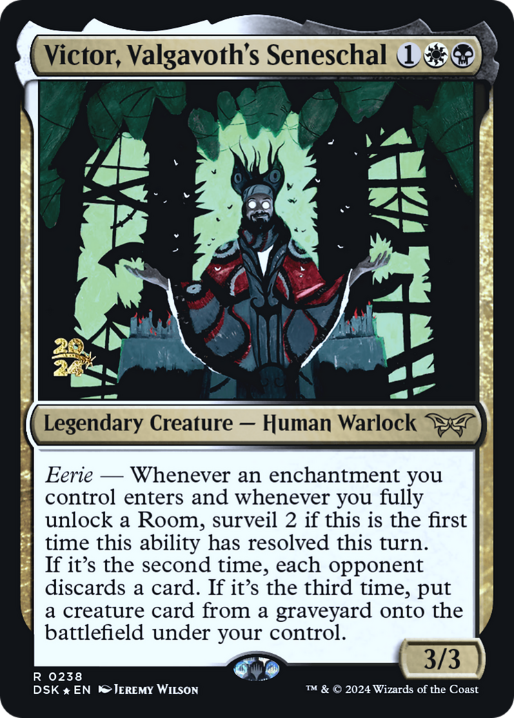 Victor, Valgavoth's Seneschal (PRE-238) - Duskmourn: House of Horror Promos Foil