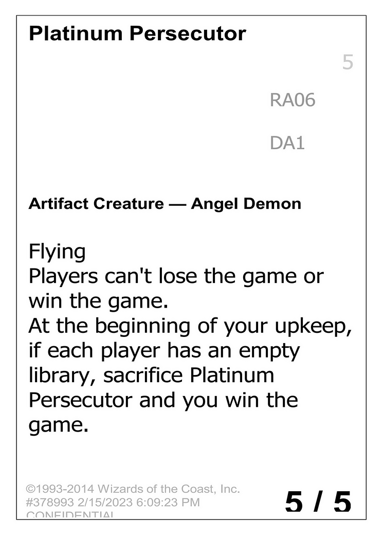Platinum Persecutor (UNK-RA06A) - Unknown Event