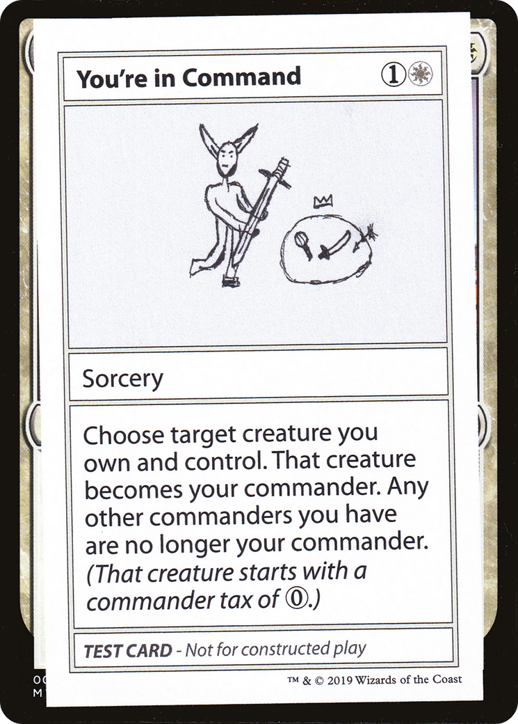 You're In Command (No PW Symbol) (CMB1-015) - Mystery Booster Playtest Cards 2021