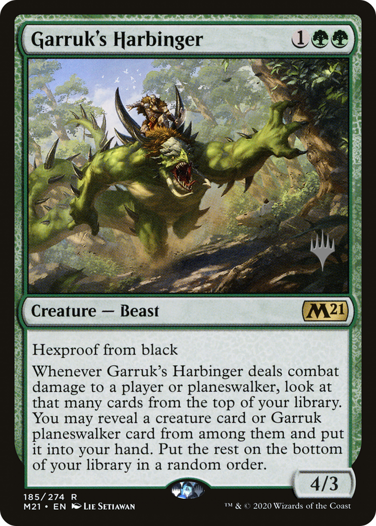 Garruk's Harbinger (PPM21-185P) - Core Set 2021 Promos