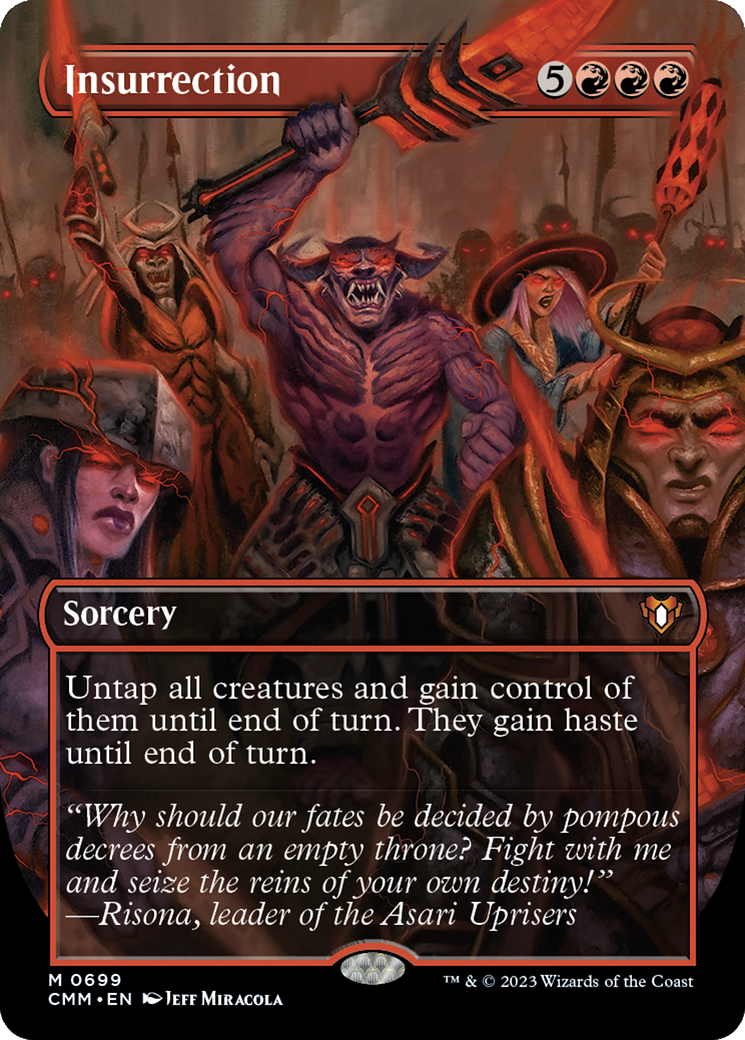Insurrection (Borderless) (CMM-699) - Commander Masters (Borderless)