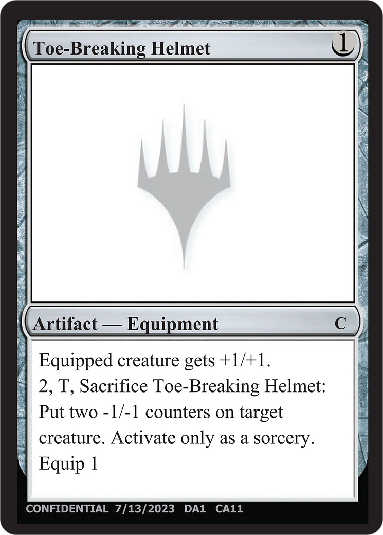 Toe-Breaking Helmet (UNK-CA11) - Unknown Event