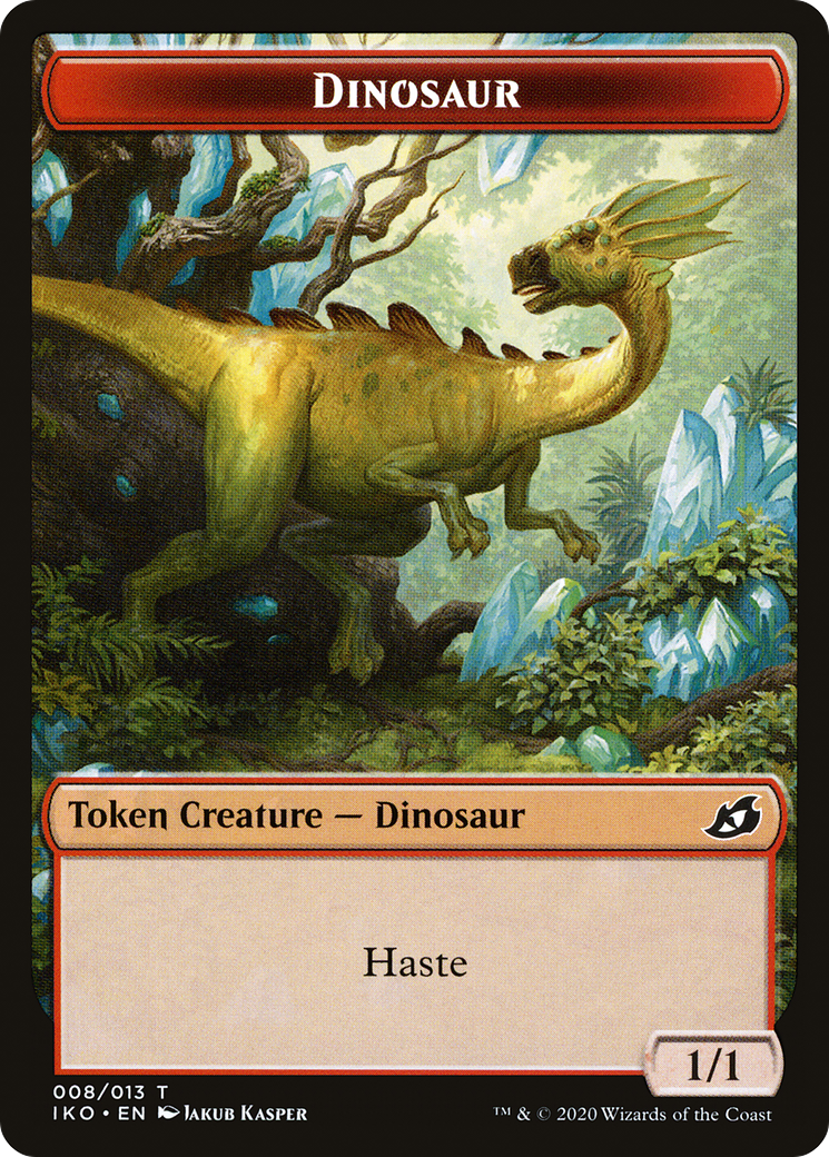 Dinosaur (TIKO-008) - Ikoria: Lair of Behemoths Tokens Foil