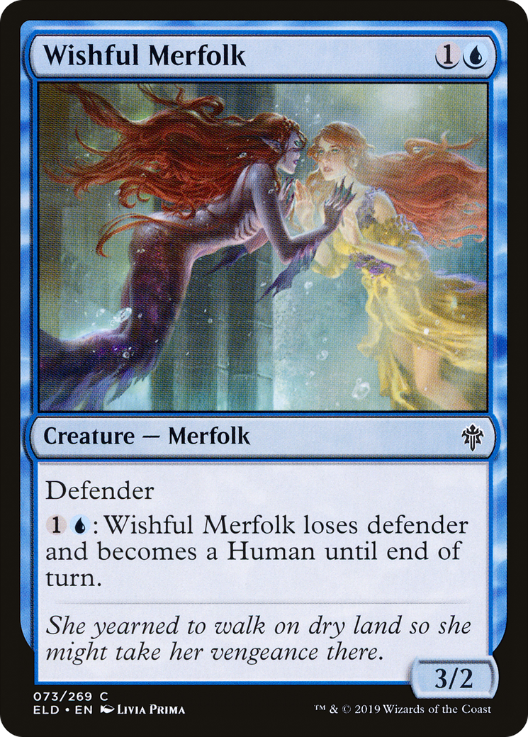 Wishful Merfolk (ELD-073) - Throne of Eldraine Foil