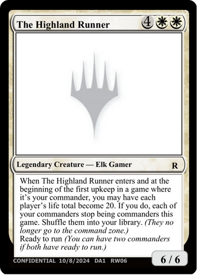 The Highland Runner (UNK-RW06B) - Unknown Event