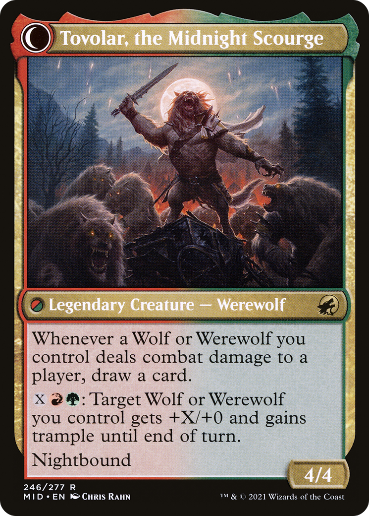 Tovolar, Dire Overlord (MID-246) - Innistrad: Midnight Hunt: (Double Faced Transform) Foil