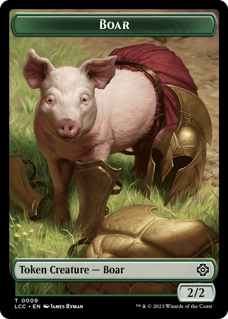 Boar (TLCC-009) - The Lost Caverns of Ixalan Commander Tokens Foil