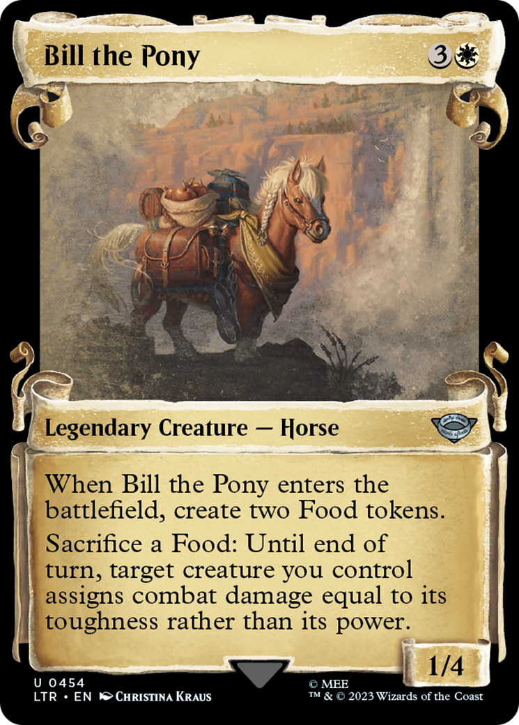 Bill the Pony (Showcase Scrolls) (LTR-454) - The Lord of the Rings: Tales of Middle-earth: (Showcase)