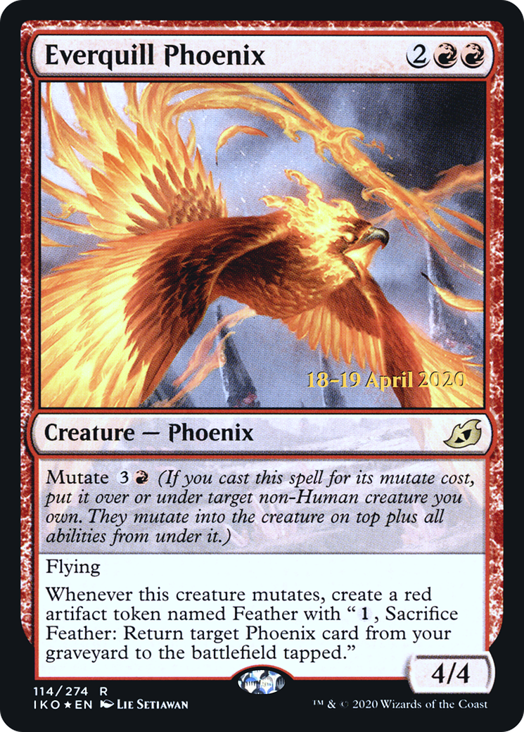 Everquill Phoenix (PRE-114) - Ikoria: Lair of Behemoths Promos Foil