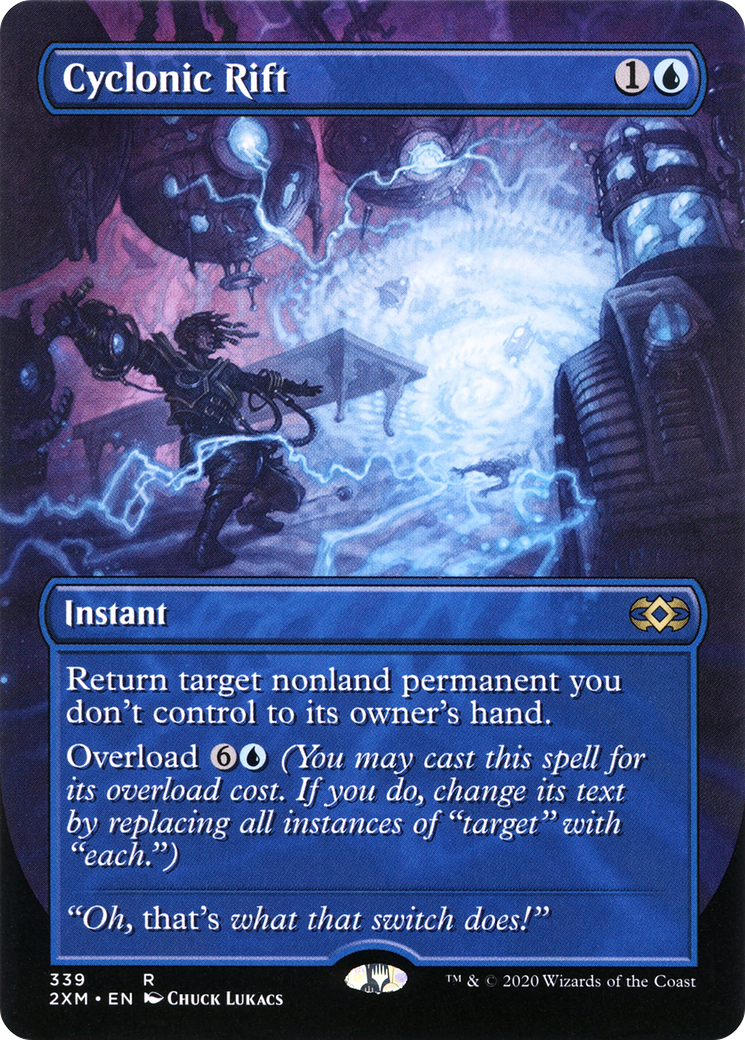Cyclonic Rift (Borderless) (2XM-339) - Double Masters (Borderless) Foil