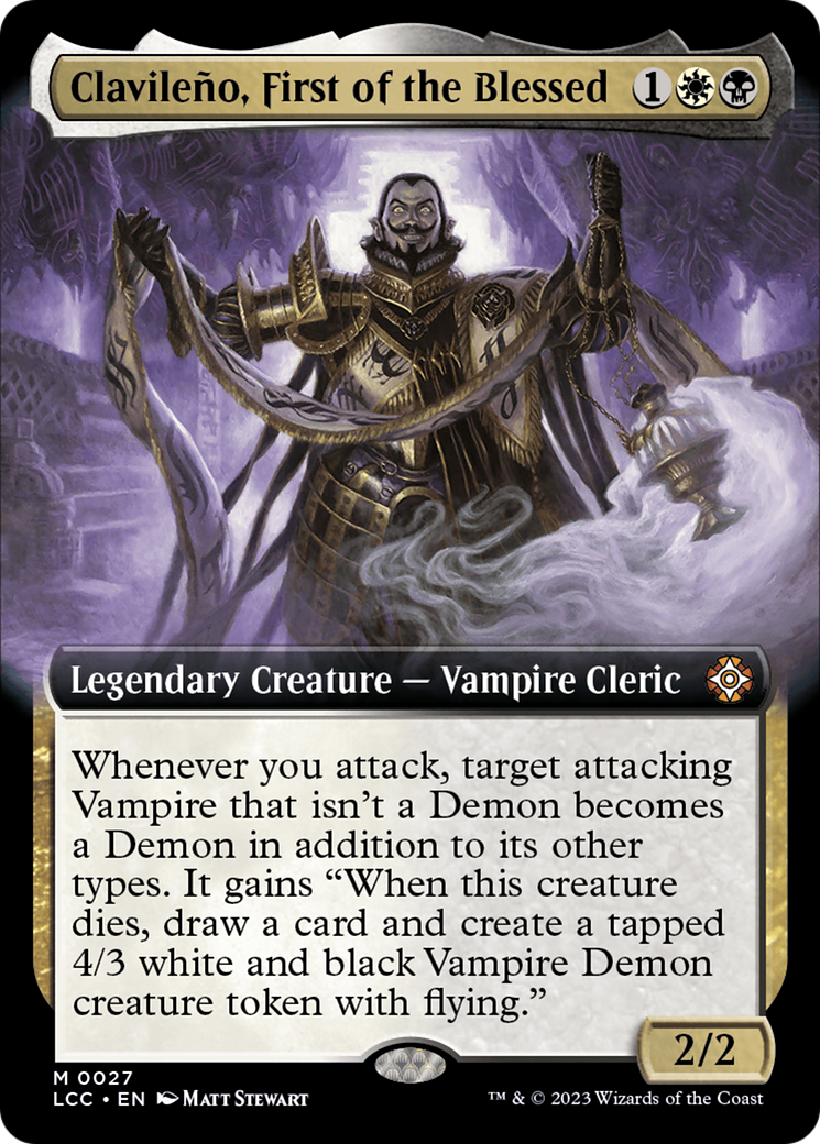 Clavileno, First of the Blessed (Extended Art) (LCC-027) - The Lost Caverns of Ixalan Commander: (Extended Art)