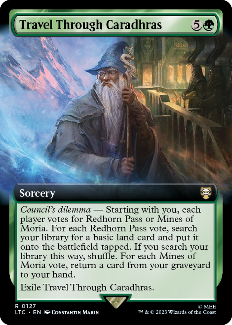 Travel Through Caradhras (Extended Art) (LTC-127) - Tales of Middle-earth Commander: (Extended Art)
