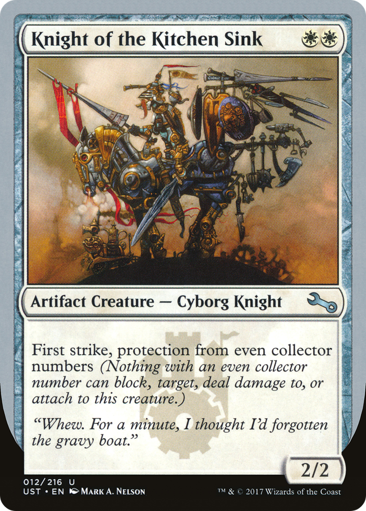 Knight of the Kitchen Sink (B) (UST-12B) - Unstable