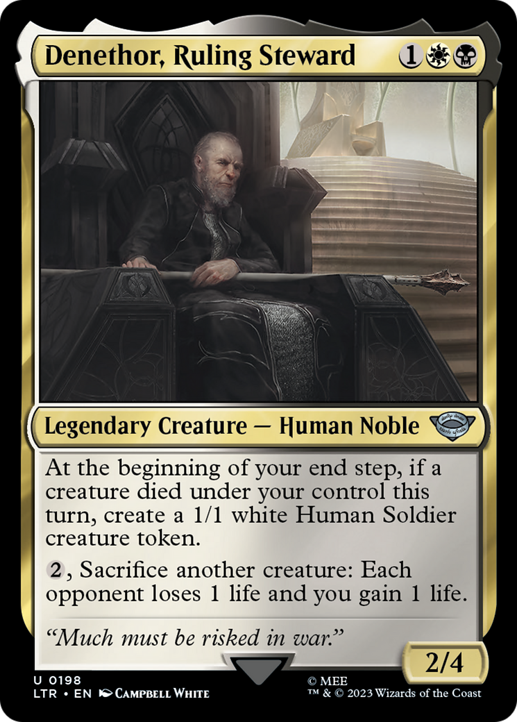 Denethor, Ruling Steward (LTR-198) - The Lord of the Rings: Tales of Middle-earth