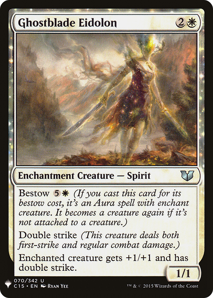 Ghostblade Eidolon (LIST-070) - The List: (enchantment)
