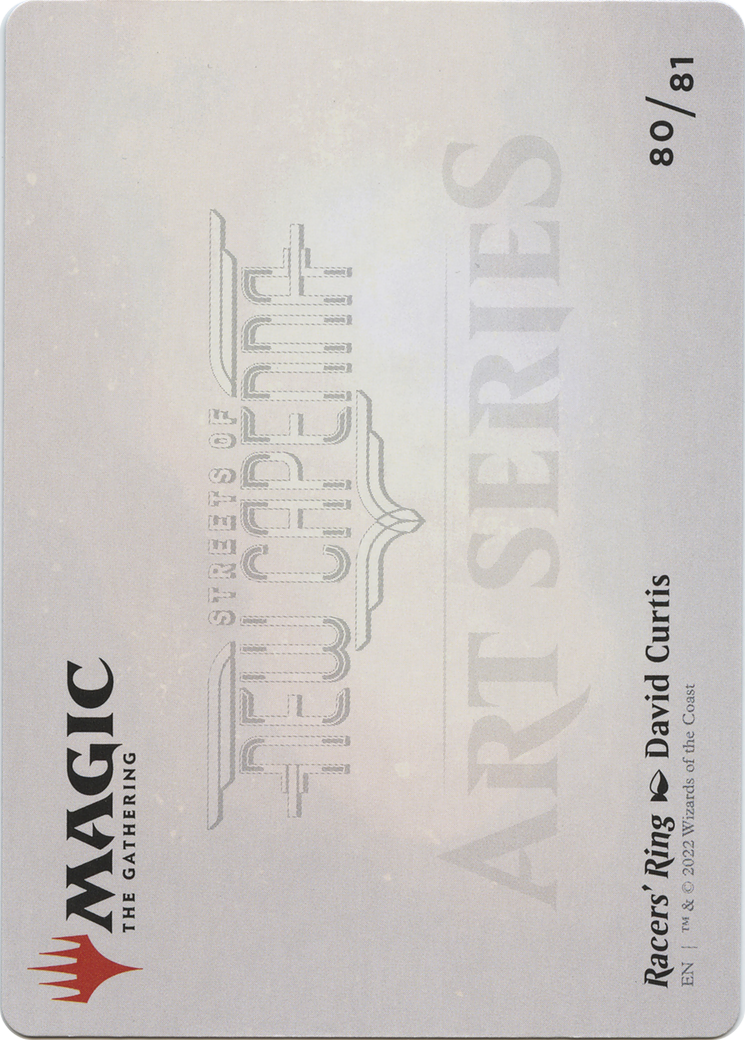 Racers' Ring // Racers' Ring (ASNC-080) - New Capenna Art Series (Borderless) Foil