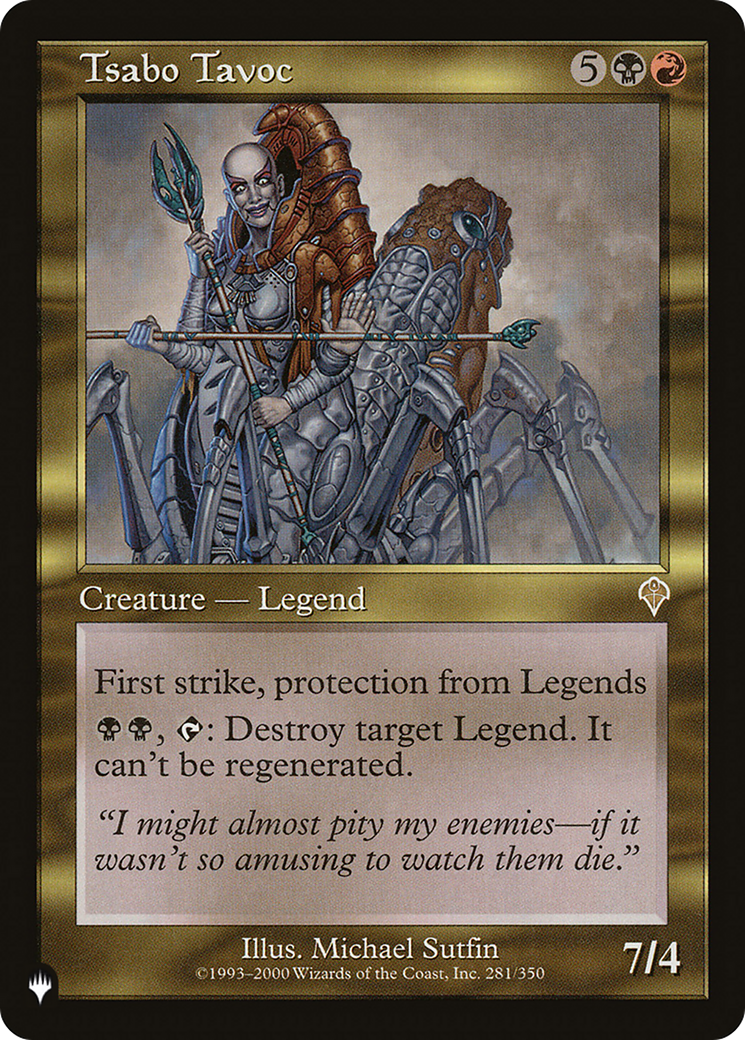 Tsabo Tavoc (LIST-281/350) - The List