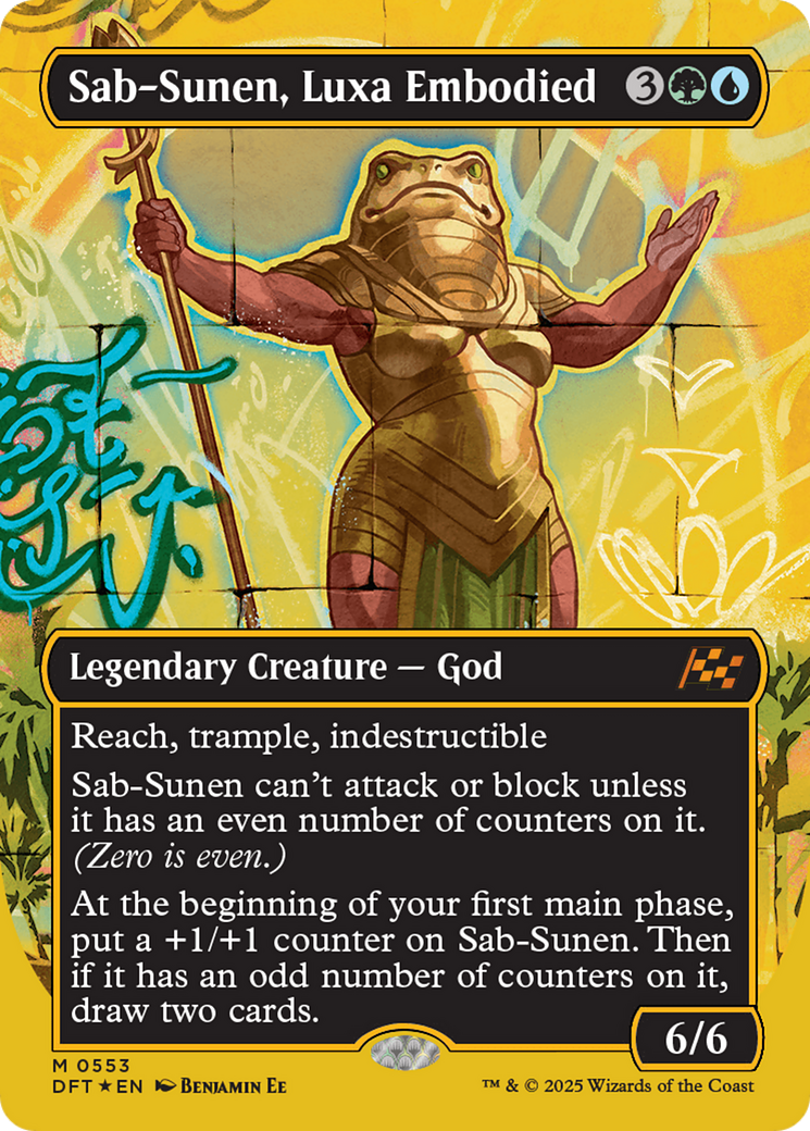 Sab-Sunen, Luxa Embodied (Borderless) (First-Place Foil) (DFT-553) - Aetherdrift (Borderless) Foil