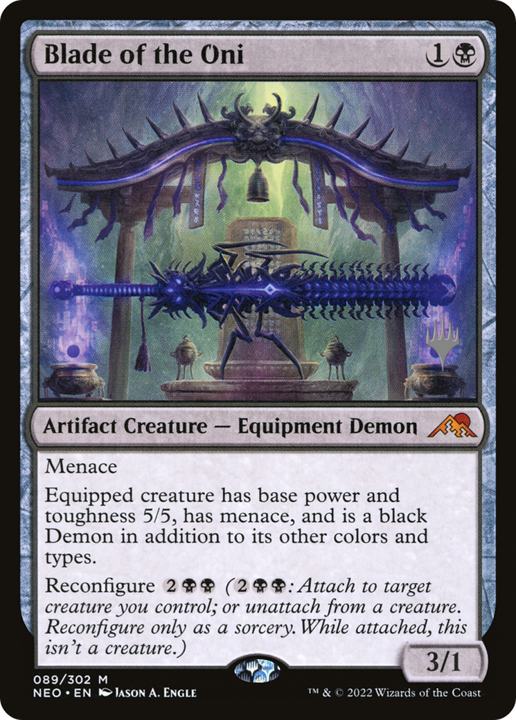 Blade of the Oni (PPNEO-089) - Kamigawa: Neon Dynasty Promos