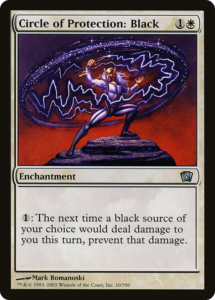 Circle of Protection: Black (8ED-010) - 8th Edition Foil